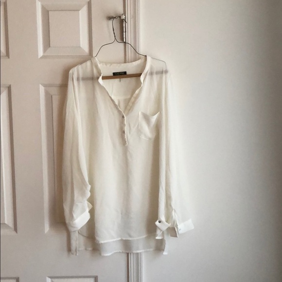 White Long Sleeve Shirt - Picture 1 of 3